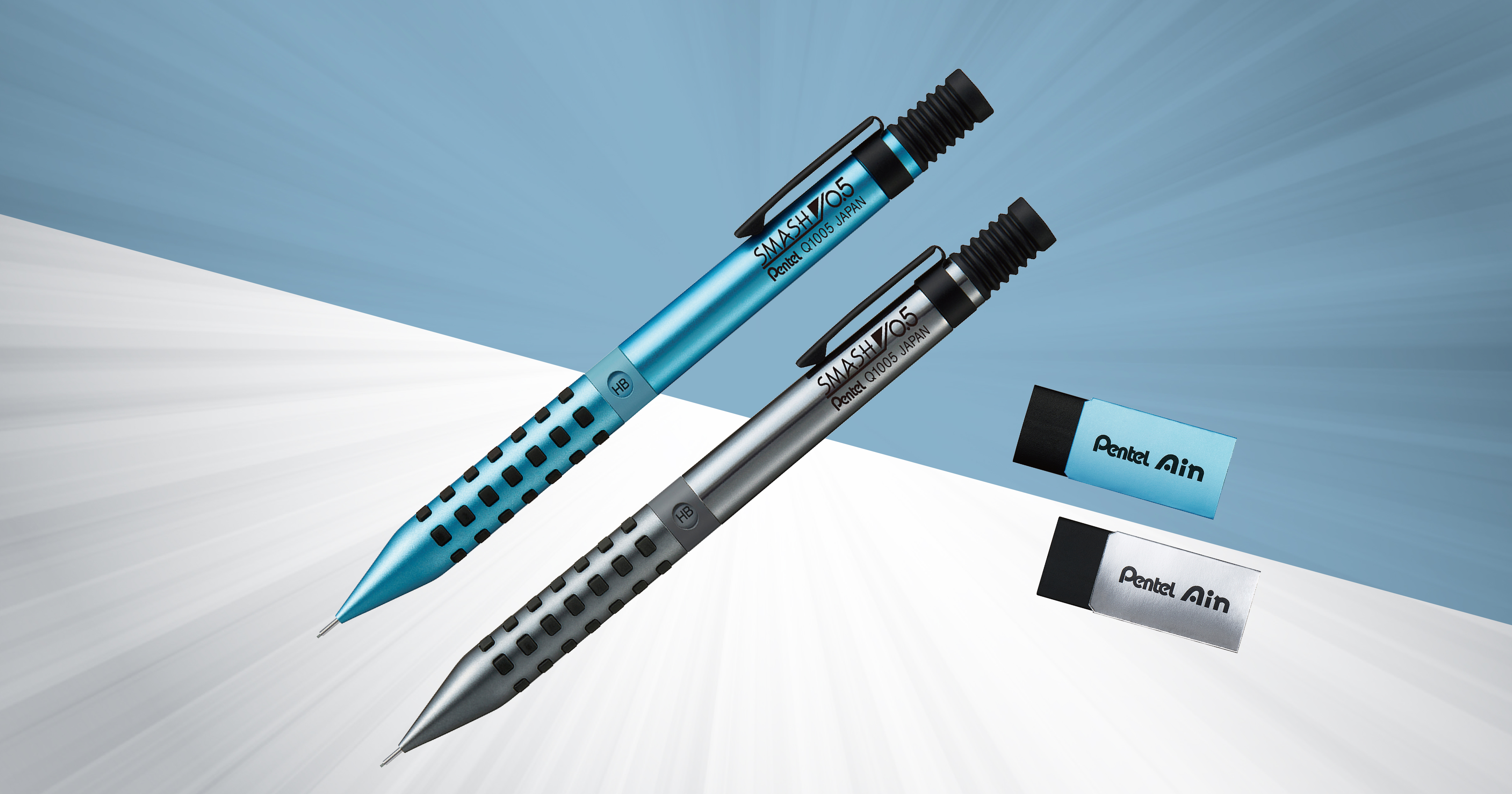 ロングセラーシャープペン「スマッシュ」に ダイヤモンドメタリックの