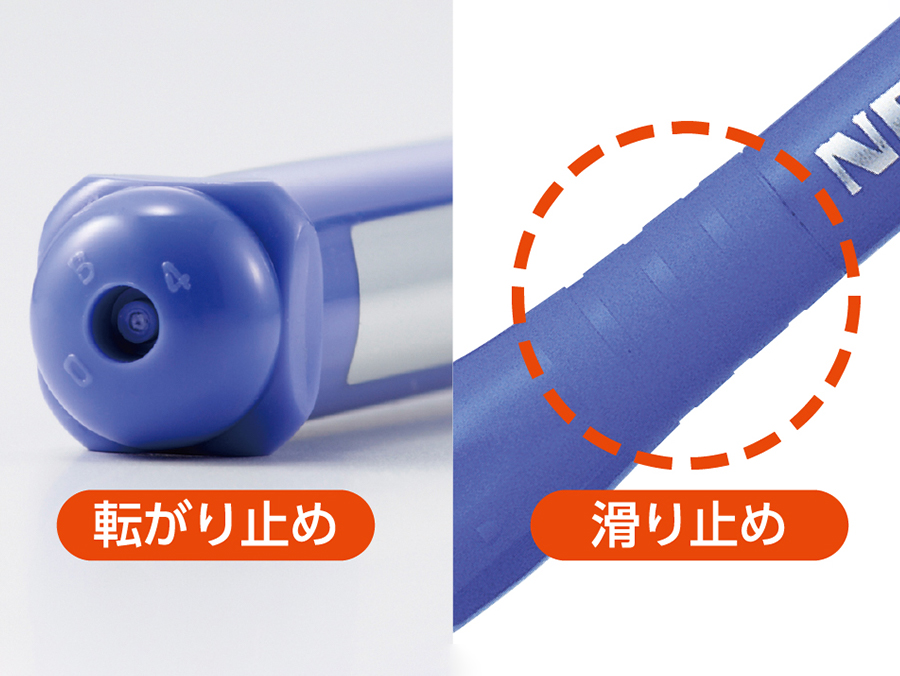 使いやすい「転がり&滑り止め」付き